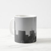 San Francisco Skyline Monochrome - Cityscape写真 コーヒーマグカップ (正面左)