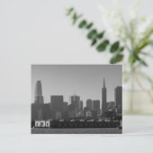 San Francisco Skyline Monochrome - Cityscape写真 ポストカード (スタンド正面)