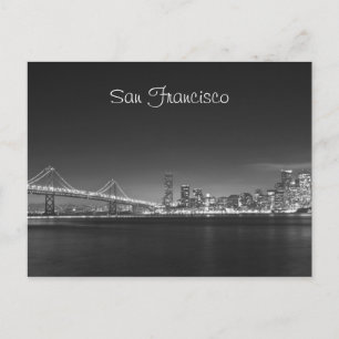 San Francisco Skyline Nightフォトポストカード ポストカード
