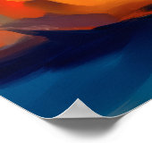 San Francisco Teddy Fauvist Sunset Print ポスター (角)