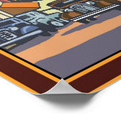 San Francisco Travel Poster – カリフォルニア通り ポスター (角)