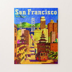 San Francisco Travel Poster Jigsaw Puzzle ジグソーパズル