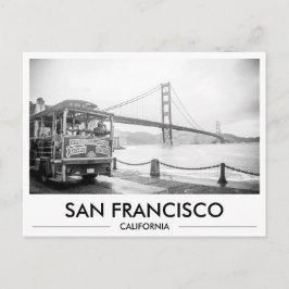 San Francisco Trolley at Golden Gate Bridge ポストカード