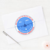 San Francisco, USA，カスタマイズ可能なトラベルクールス ラウンドシール (封筒)