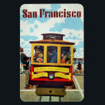 San Francisco USA Vintage Travel magnet マグネット<br><div class="desc">See my store for more items with this print.</div>