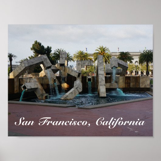 San Francisco Vaillancourt Fountain #2 Poster ポスター (正面)