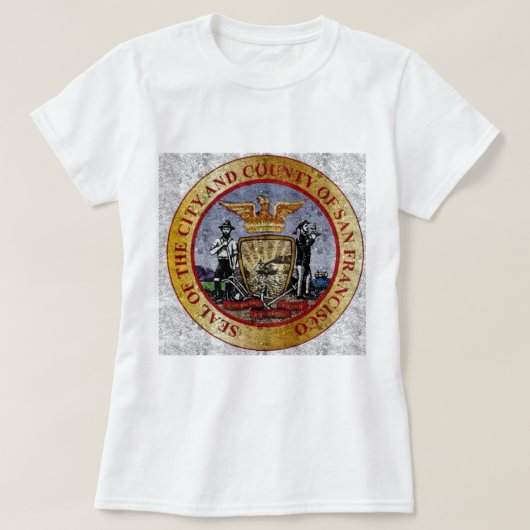 San Francisco Vintage Seal Tシャツ (デザイン正面)