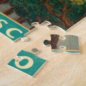 San Francisco Vintage Travel Poster ジグソーパズル (側面)