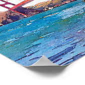 San Francisco Wedding Welcome Sign ポスター (角)