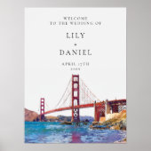 San Francisco Wedding Welcome Sign ポスター (正面)