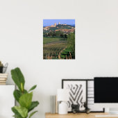 San Gimignanoの村は、の中に転がある ポスター (ホームオフィス)