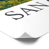 San Gimignano Italy Vintage Travel Art ポスター (角)