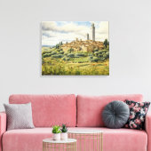 San Gimignano, Tuscany – イタリアのキャンバス印刷 キャンバスプリント (インサイチュ (リビング))