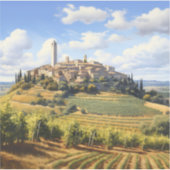 San Gimignano, Tuscany – イタリア シール (正面)