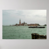 San Giorgio Maggiore Church & Venetian Lagoon ポスター (正面)