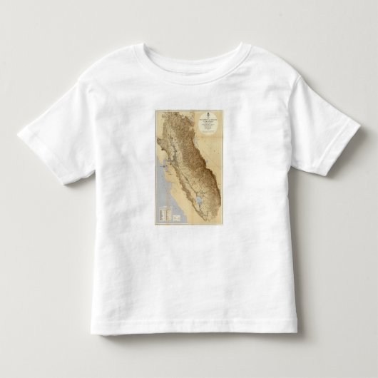 San Joaquinの地図 トドラーTシャツ (正面)