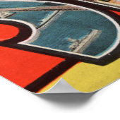 San Jose,カリフォルニア州ラージレターシーン2 ポスター (角)