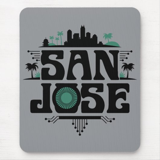 San Jose California United States マウスパッド (正面)