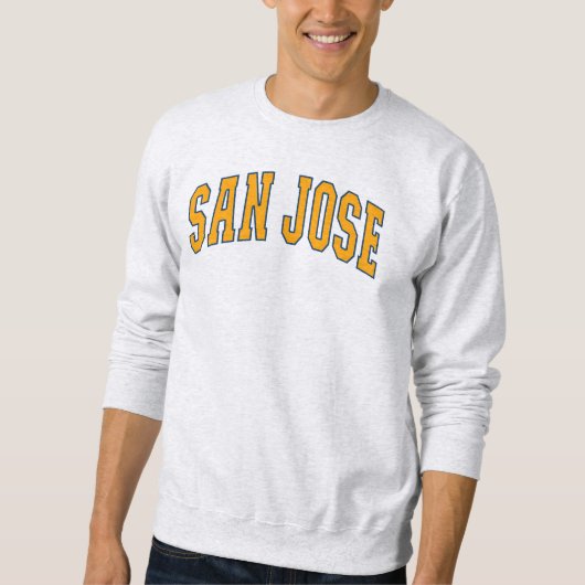 San Jose California Varsity College Style スウェットシャツ (正面)