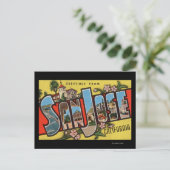 San Jose, CaliforniaLarge Letter Scenes ポストカード (スタンド正面)