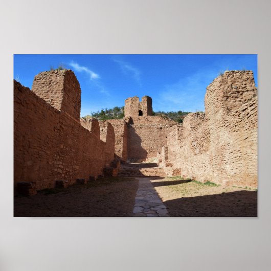San Jose de los Jemez Mission Church, New Mexico ポスター (正面)