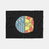 San Jose Island Texas Tx Atlantic Sunrise Vacation フリースブランケット (正面(横))