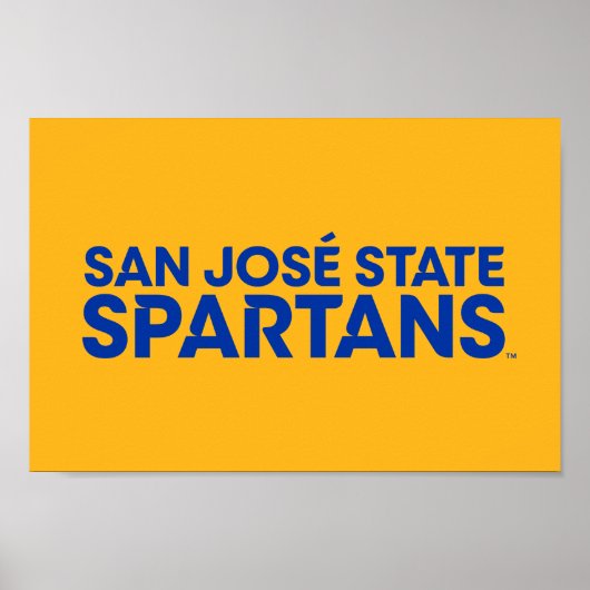 San Jose State Spartans Wordmark ポスター (正面)