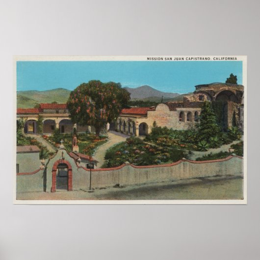 San Juan Capistrano、ミッションの概要 ポスター (正面)