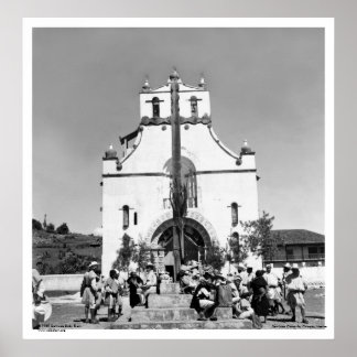 San Juan Chamula，チアパス，メキシコ ポスター