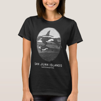 San Juan Islands Washington Orca Whale Souvenir  Tシャツ