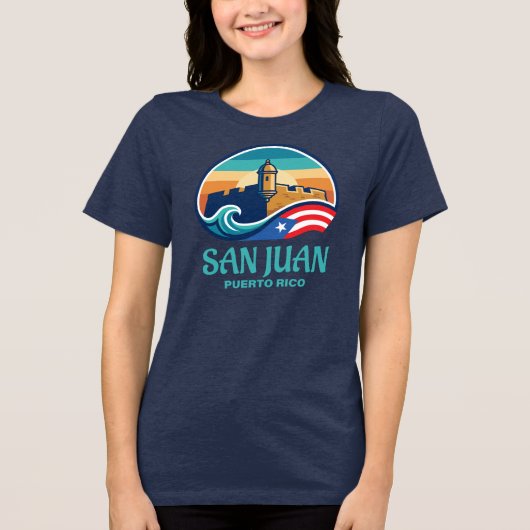 San Juan Puerto Rico トライブレンドＴシャツ (正面)