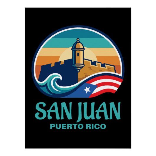 San Juan Puerto Rico ポスター (正面)