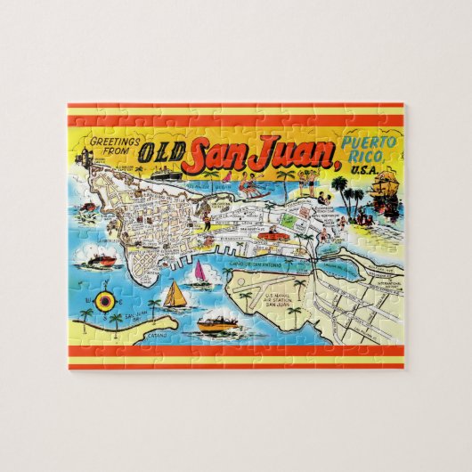 San Juan Puerto Rico 8x10 Jigsaw Puzzle ジグソーパズル (横)