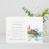 San Juan Puerto Rico Landscape Rehearsal Dinner 招待状 (スタンド正面)