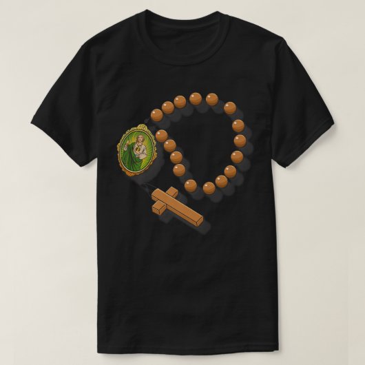 San Judas Tadeo Portrait Tシャツ (デザイン正面)