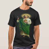 San Judas Tadeo Saint Jude Thaddeus Tシャツ (正面)