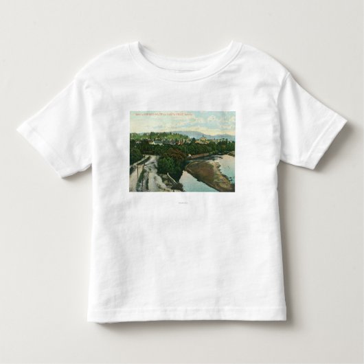 San Lorenzo川の空中写真 トドラーTシャツ (正面)