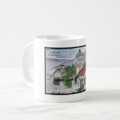 San Luis Obispoのモーテルのインの眺め コーヒーマグカップ (正面左)