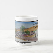 San Luis Obispoの眺め、調和カリフォルニア コーヒーマグカップ (中央)