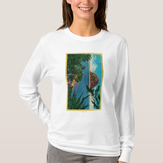 San Luis Obispo郡のMorroの石 Tシャツ (正面)