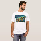 San Luis Obispo、カリフォルニア-大きい手紙場面 Tシャツ (正面フル)