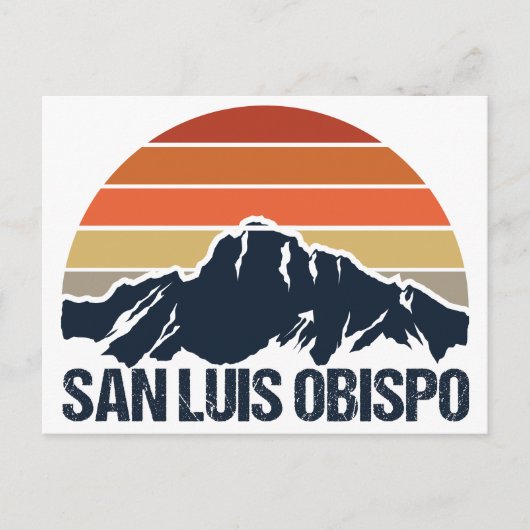 San Luis Obispo Mountain Sunset ポストカード (正面)