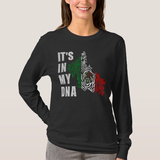 San Luis Potosi Mexicoこれは私のDnaメキシコ国旗にある Tシャツ (正面)