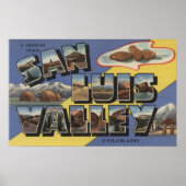 San Luis Valley, Colorado - Large Letter ポスター (正面)