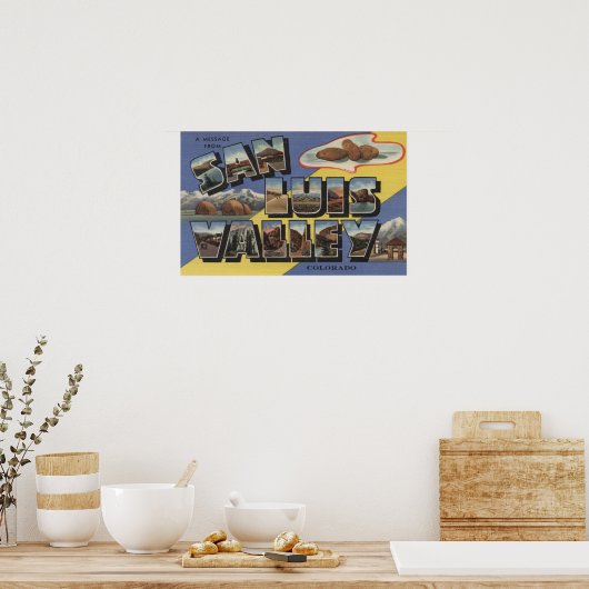San Luis Valley, Colorado - Large Letter ポスター (キッチン)