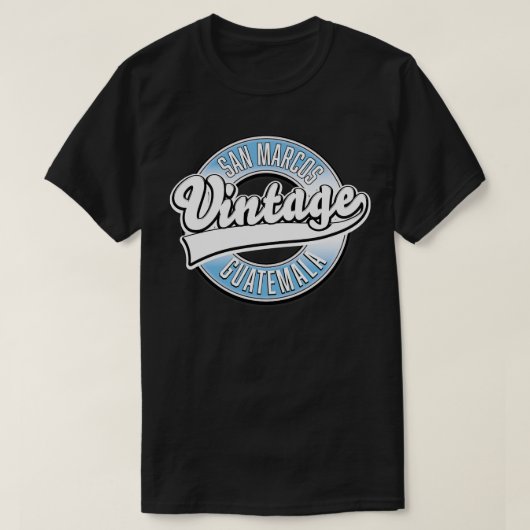 San Marcosグアテマラヴィンテージロゴ Tシャツ (デザイン正面)