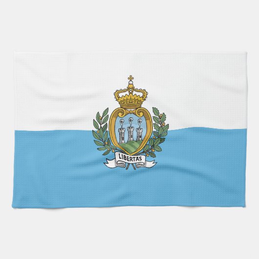 San Marino Flag キッチンタオル (横)