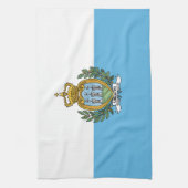 San Marino Flag キッチンタオル (縦)