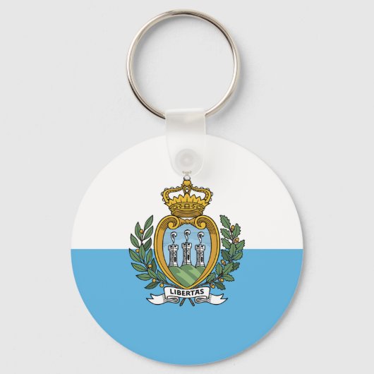 San Marino Flag キーホルダー (正面)