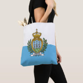 San Marino Flag トートバッグ (クローズアップ)
